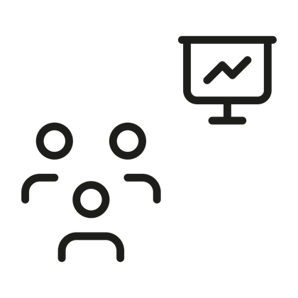 Icono de grupo de personas: agencias de marketing