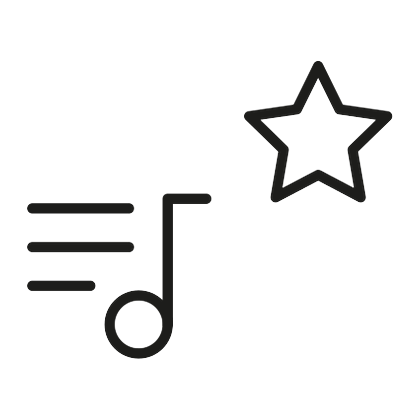 Icono de lista de episodios con estrella: patrocinio de temporada en pódcast